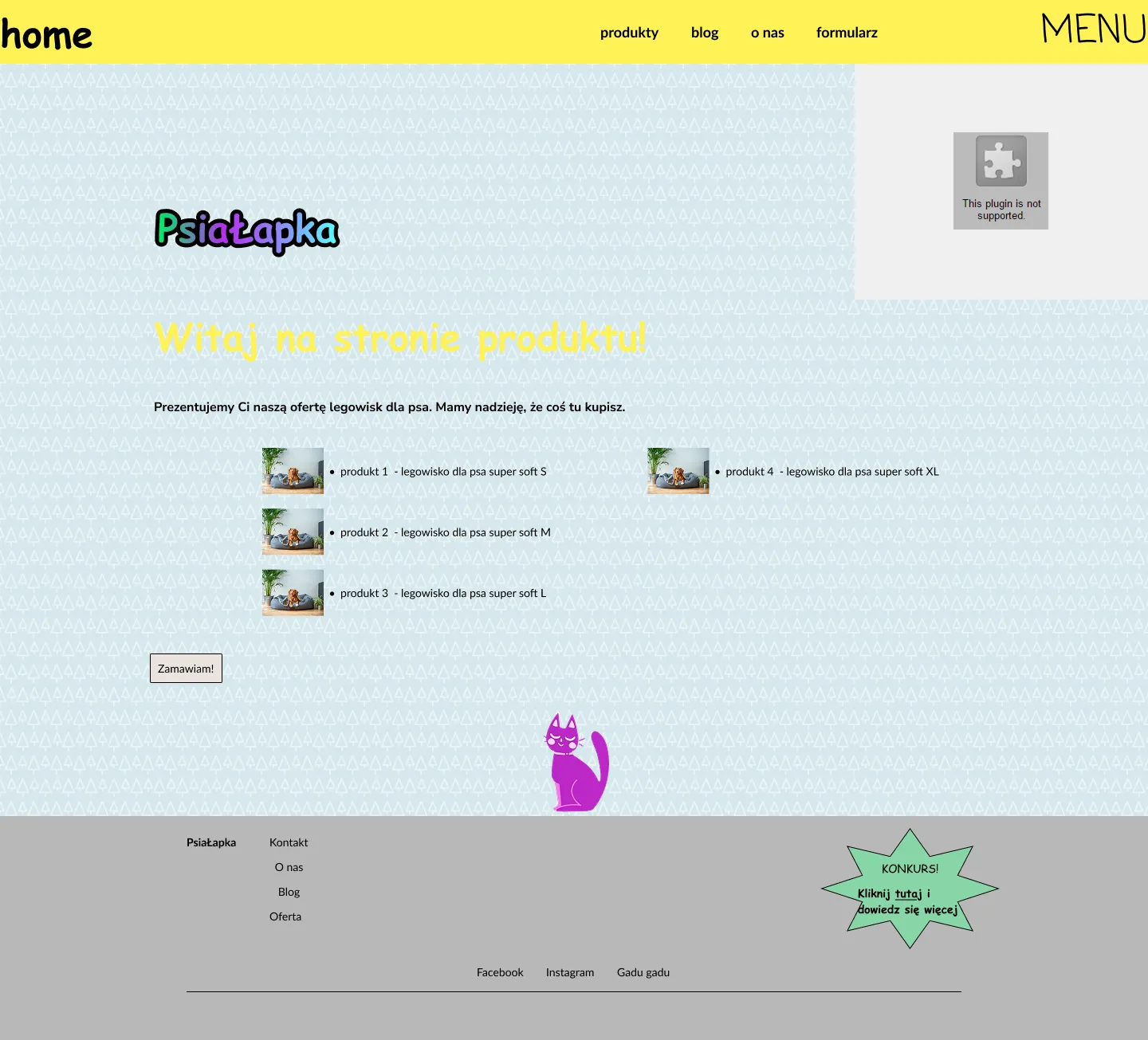 A messy landing page with confusing UX