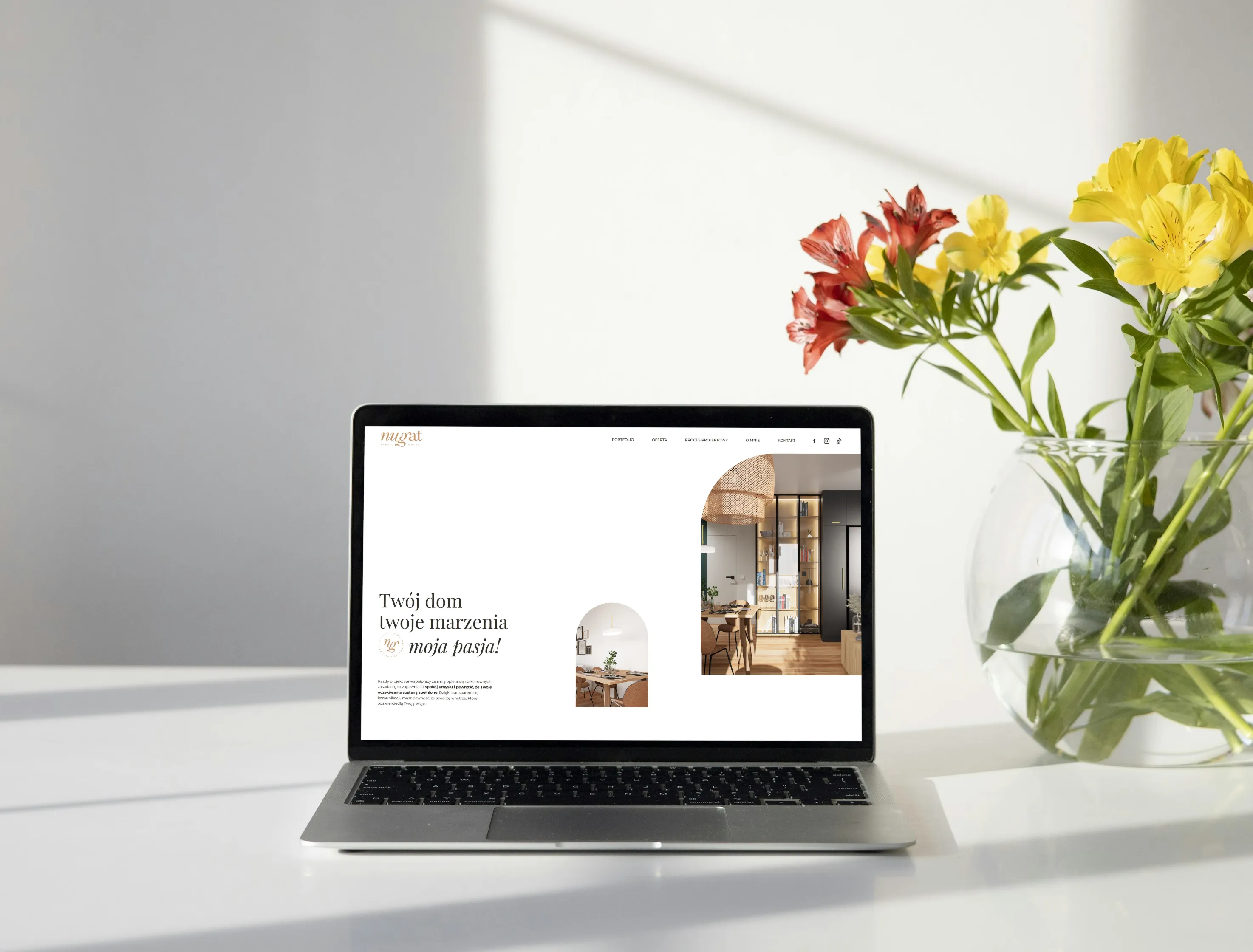 Zdjęcie okładki realizacji - mockup - Nugat Studio