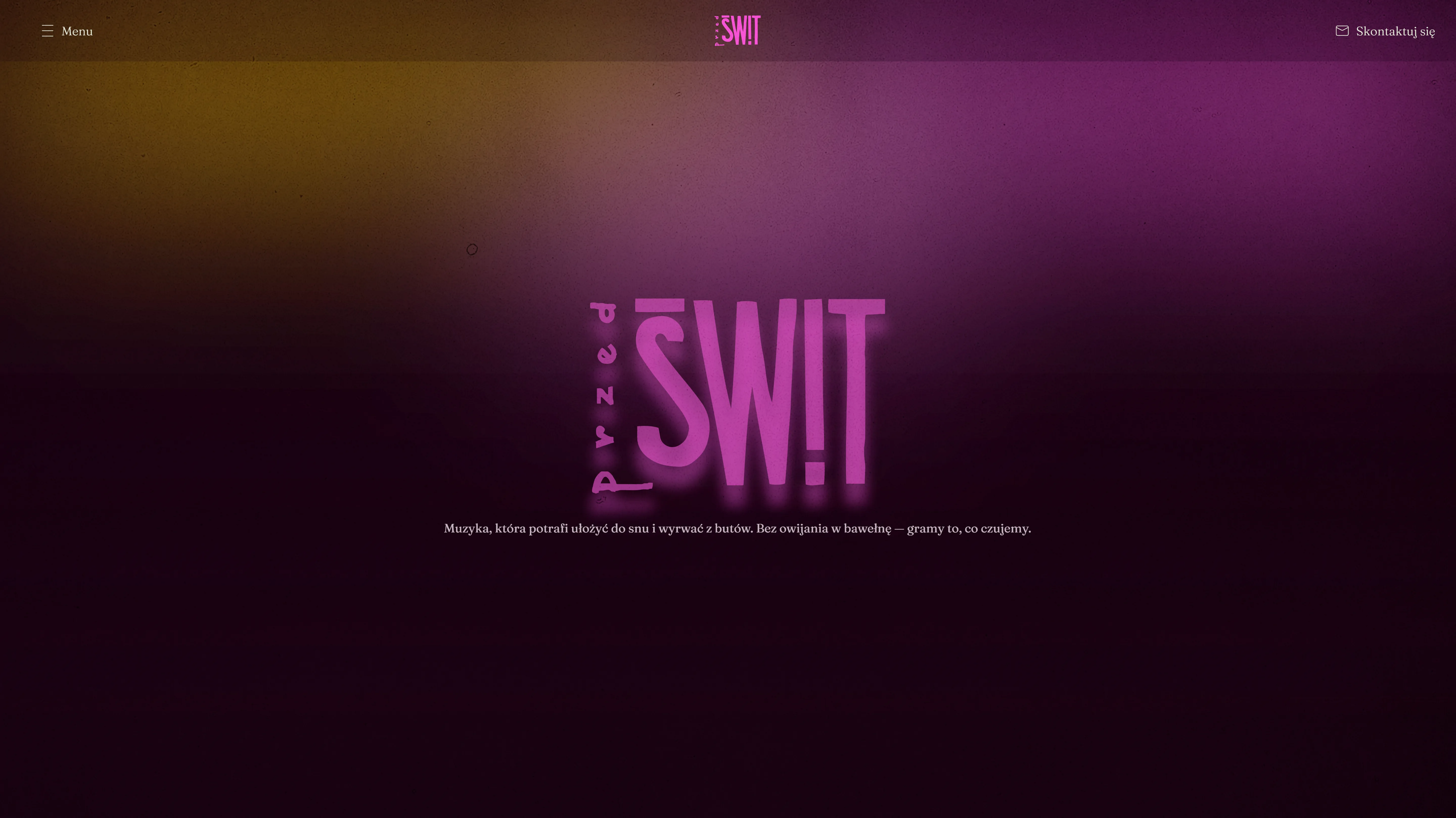 Widok na główną stronę Przedświt Band