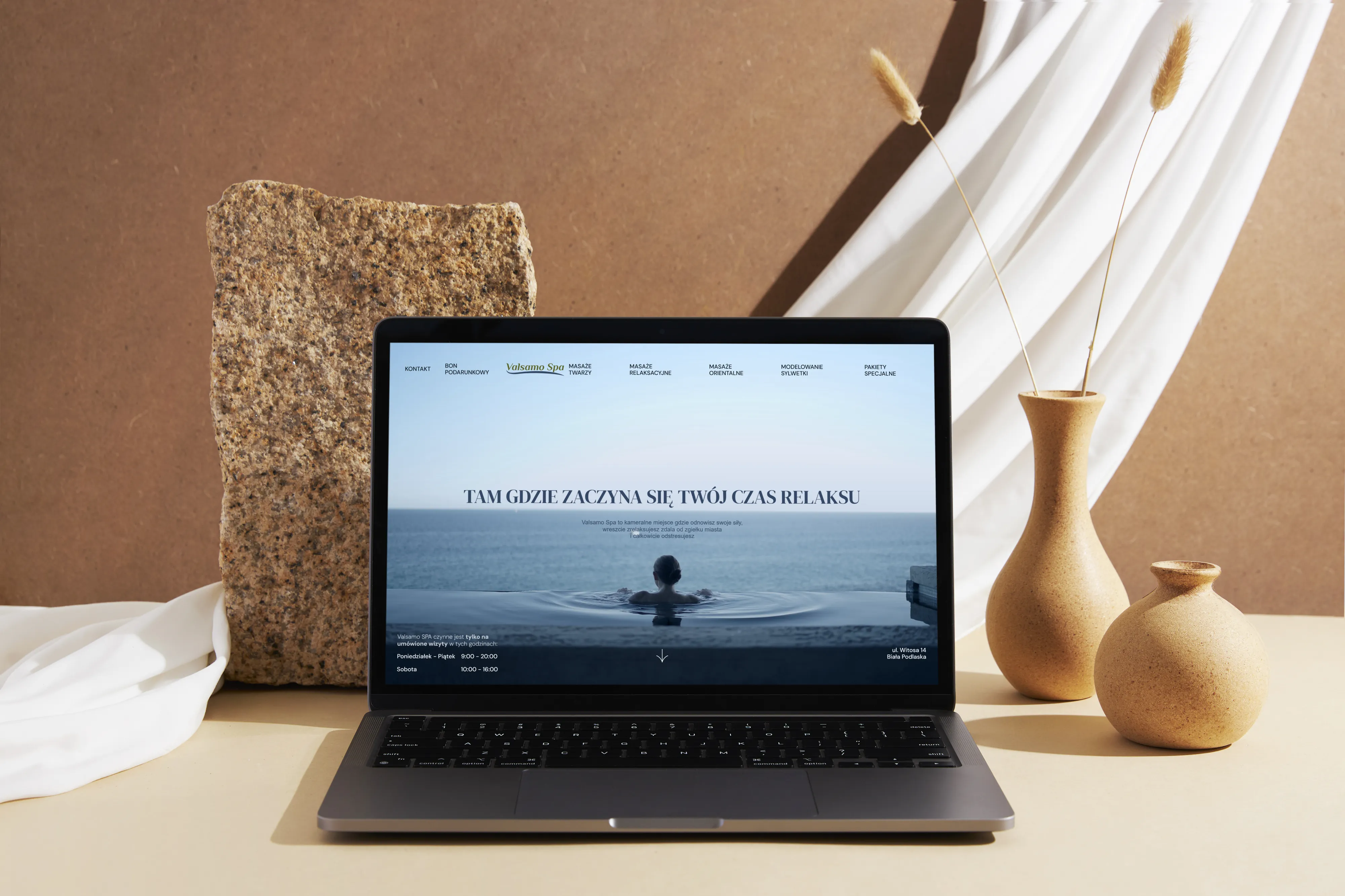 Widok na główną stronę Valsamo